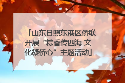 山东日照东港区侨联开展“粽香传四海 文化凝侨心”主题活动