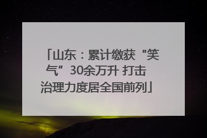山东：累计缴获“笑气”30余万升 打击治理力度居全国前列
