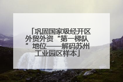 巩固国家级经开区外贸外资“第一梯队”地位——解码苏州工业园区样本