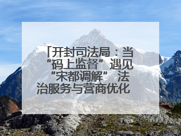 开封司法局：当“码上监督”遇见“宋都调解” 法治服务与营商优化双向赋能