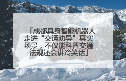 成都具身智能机器人走进“交通劝导”真实场景，不仅能科普交通法规还会讲冷笑话