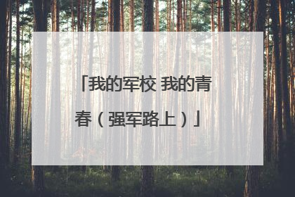 我的军校 我的青春（强军路上）