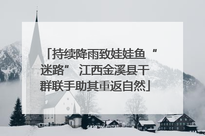 持续降雨致娃娃鱼“迷路” 江西金溪县干群联手助其重返自然