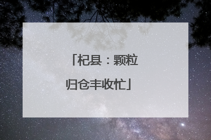 杞县：颗粒归仓丰收忙