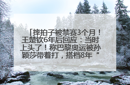 摔拍子被禁赛3个月！王楚钦6年后回应：当时上头了！称巴黎奥运被孙颖莎带着打，搭档8年“一个眼神就能懂”