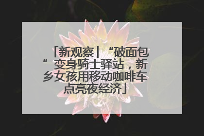 新观察│“破面包”变身骑士驿站，新乡女孩用移动咖啡车点亮夜经济