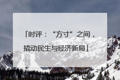时评：“方寸”之间，撬动民生与经济新局
