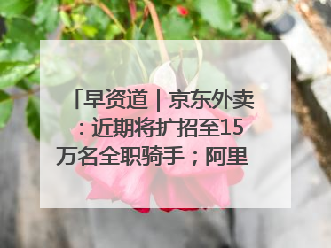 早资道｜京东外卖：近期将扩招至15万名全职骑手；阿里云发布通义灵码AI IDE
