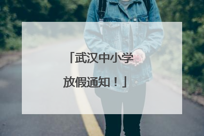 武汉中小学放假通知！