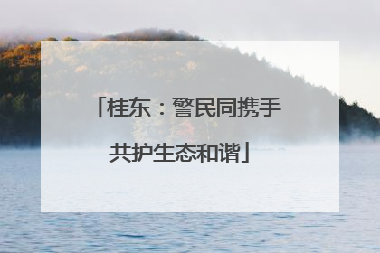 桂东：警民同携手 共护生态和谐