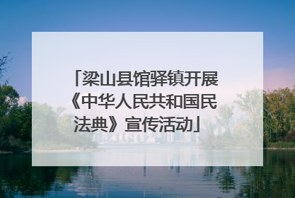 梁山县馆驿镇开展《中华人民共和国民法典》宣传活动