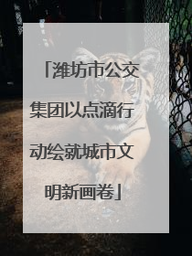 潍坊市公交集团以点滴行动绘就城市文明新画卷