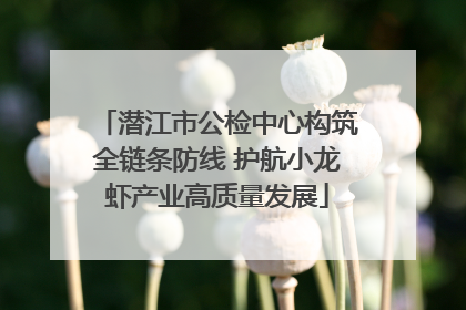 潜江市公检中心构筑全链条防线 护航小龙虾产业高质量发展