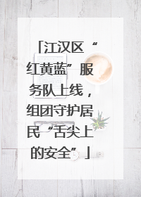 江汉区“红黄蓝”服务队上线，组团守护居民“舌尖上的安全”