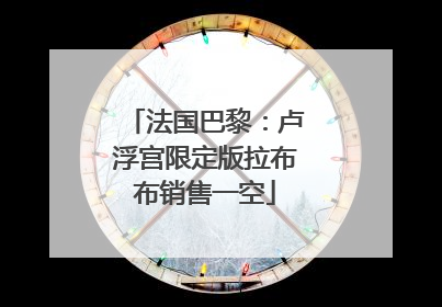 法国巴黎：卢浮宫限定版拉布布销售一空