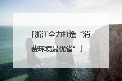 浙江全力打造“消费环境最优省”
