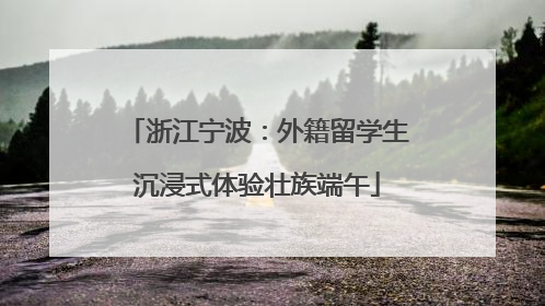 浙江宁波：外籍留学生沉浸式体验壮族端午