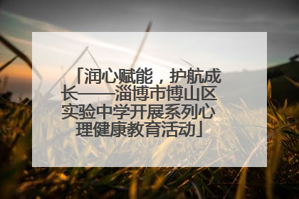 润心赋能，护航成长——淄博市博山区实验中学开展系列心理健康教育活动