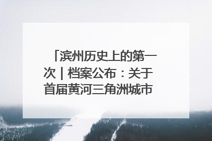 滨州历史上的第一次｜档案公布：关于首届黄河三角洲城市经济博览会暨发展论坛情况的总结报告
