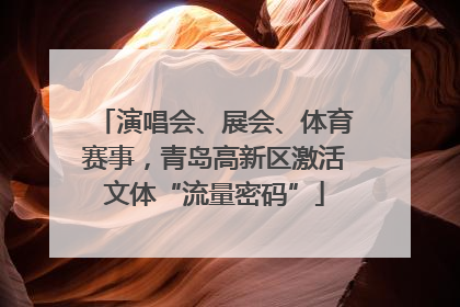 演唱会、展会、体育赛事，青岛高新区激活文体“流量密码”