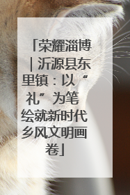 荣耀淄博｜沂源县东里镇：以“礼”为笔 绘就新时代乡风文明画卷