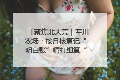 聚焦北大荒｜军川农场：按月核算记“明白账”精打细算“过紧日子”