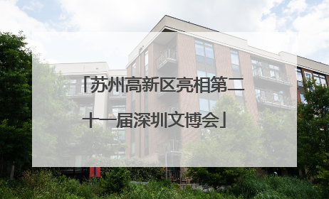 苏州高新区亮相第二十一届深圳文博会