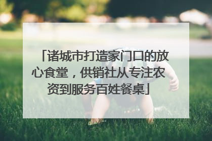 诸城市打造家门口的放心食堂，供销社从专注农资到服务百姓餐桌