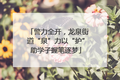 警力全开，龙泉街道“泉”力以“护”助学子握笔逐梦