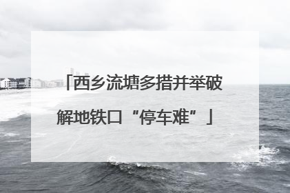 西乡流塘多措并举破解地铁口“停车难”