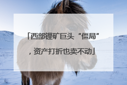 西部锂矿巨头“僵局”，资产打折也卖不动