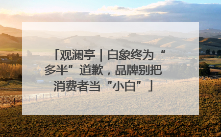观澜亭｜白象终为“多半”道歉，品牌别把消费者当“小白”