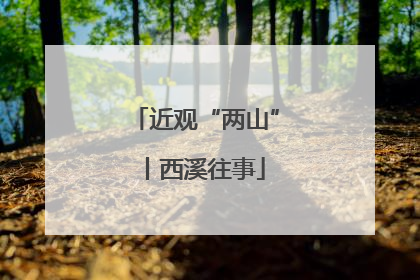 近观“两山”丨西溪往事