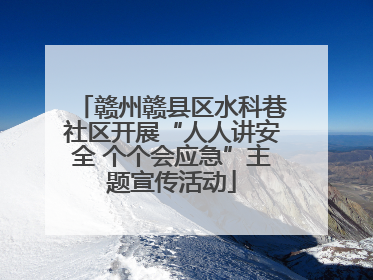 赣州赣县区水科巷社区开展“人人讲安全 个个会应急”主题宣传活动
