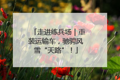 走进练兵场｜重装运输车，驰骋风雪“天路”！