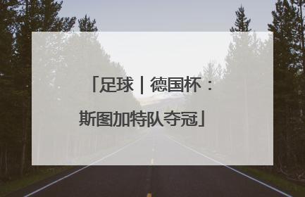 足球｜德国杯：斯图加特队夺冠