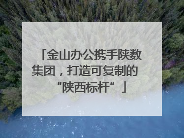金山办公携手陕数集团，打造可复制的“陕西标杆”