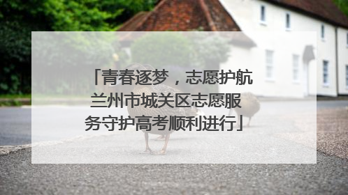 青春逐梦，志愿护航 兰州市城关区志愿服务守护高考顺利进行