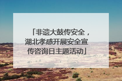 非遗大鼓传安全，湖北孝感开展安全宣传咨询日主题活动