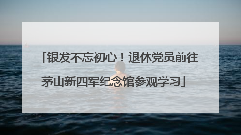 银发不忘初心！退休党员前往茅山新四军纪念馆参观学习