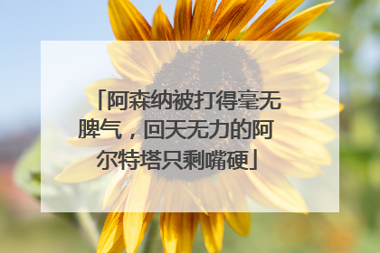 阿森纳被打得毫无脾气，回天无力的阿尔特塔只剩嘴硬