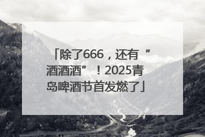 除了666，还有“酒酒酒”！2025青岛啤酒节首发燃了