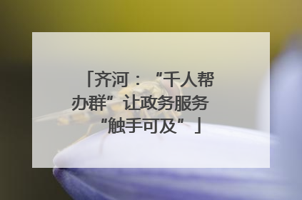 齐河：“千人帮办群”让政务服务“触手可及”