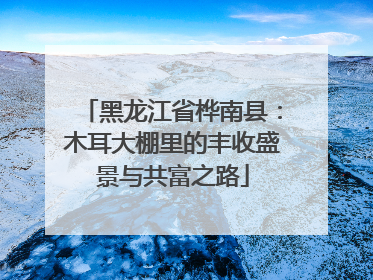 黑龙江省桦南县：木耳大棚里的丰收盛景与共富之路