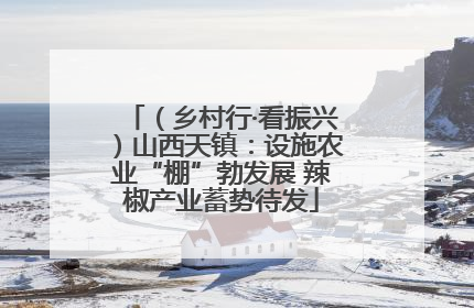 （乡村行·看振兴）山西天镇：设施农业“棚”勃发展 辣椒产业蓄势待发