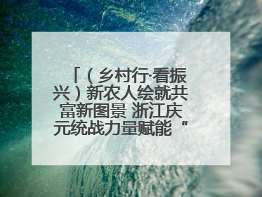 （乡村行·看振兴）新农人绘就共富新图景 浙江庆元统战力量赋能“海拔经济”