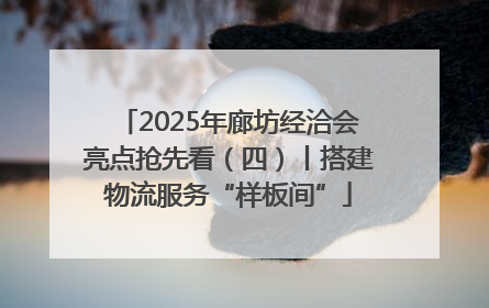 2025年廊坊经洽会亮点抢先看（四）丨搭建物流服务“样板间”