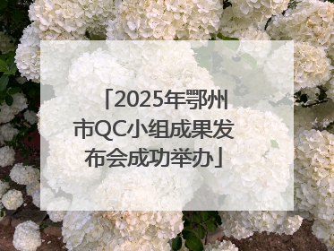 2025年鄂州市QC小组成果发布会成功举办