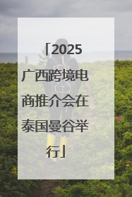 2025广西跨境电商推介会在泰国曼谷举行