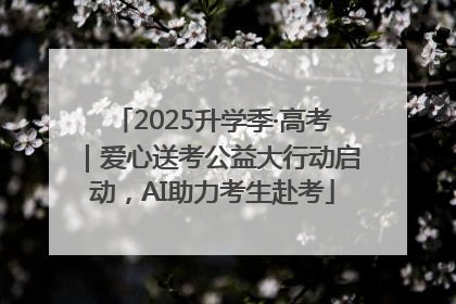 2025升学季·高考｜爱心送考公益大行动启动，AI助力考生赴考